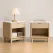 Artiss 2X Bedside Table Nightstand 1 Drawer Shelves Pine