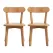 Artiss 2x Dining Chairs Wooden Kitchen Accent Chair Cafe Lounge Rubber Wood