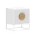 Belmonte Fluted Bedside Table in White
