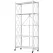 CARLA HOME 5-Tier Foldable Storage Shelf with Wheels for Kitchen, Garage, Pantry or Basement (White)