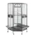 YES4PETS 161 cm XL Corner Bird Cage Pet Parrot Aviary Perch Castor Wheel Stand Black Silver