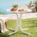 Gardeon Outdoor Side Table 80cm Folding Steel Round Bistro Desk Cafe Patio Furniture White