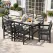 Gardeon 7 Piece Outdoor Dining Set Patio HDPE Table and Chairs Garden Furniture