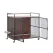 i.Pet 2-in-1 Wooden Dog Crate 99cm Pet Cage Furniture End Table Wheels Black