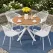 Gardeon 5PCS Outdoor Dining Set Table and Chairs Patio Garden Furniture Diamond