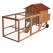 YES4PETS 248 cm XL Chicken Coop Rabbit Hutch Ferret Hen Guinea Pig House With Wheels