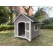 YES4PETS XL Timber Pet Dog Kennel House Puppy Wooden Timber Cabin With Door Grey