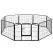i.Pet 24" 8 Panel Dog Playpen Pet Exercise Cage Enclosure Fence Play Pen