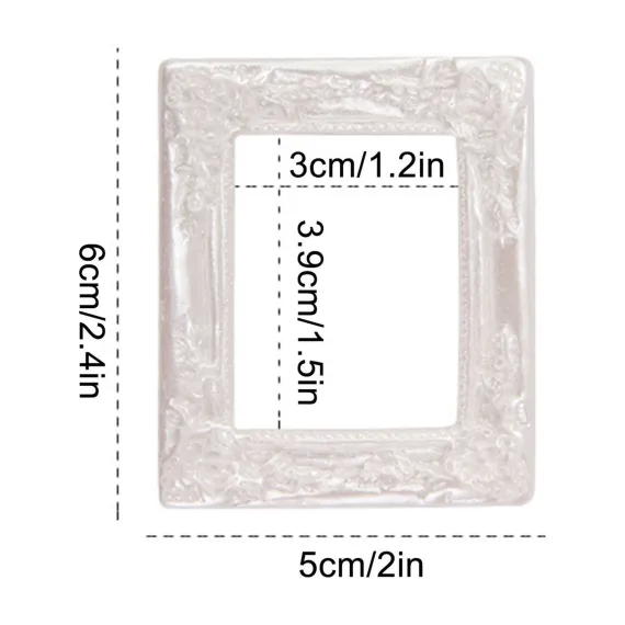Vintage Picture Frames Tiny Picture Frames Antique Photo Frame Mini Vintage Frame Ornate Resin Oval Frame Table Top Display Frame Home Wedding Decor 2×2.4 in Silver