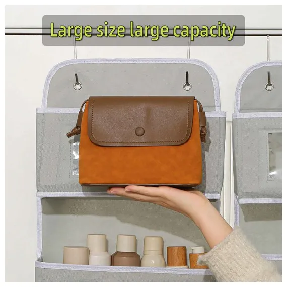 Storage Bag - Door Storage Bag - Large Capacity - Multi-Layer - Toys - Miscellaneous - Storage Bag - Student Dorm Storage Rack - 3 Layers