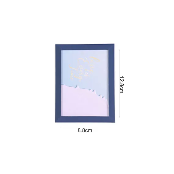 1 Set 5 Inch Photo Frame Patchwork Waterproof Thickened Decorative Foam Wall Hanging Photo Display Frame Household Supply - Black