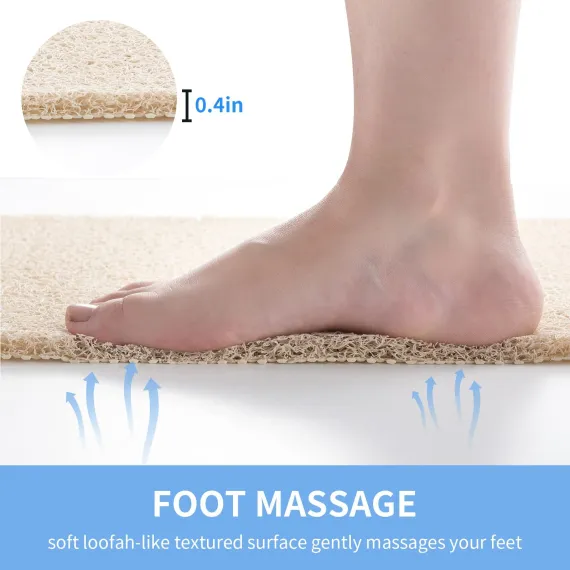 Non Slip Bathtub Mat, Anti Slip Shower Mat, Fast Drying Bath Tub Mats, Foot Scrubber Mat, Anti Slip Mat for Tub,
