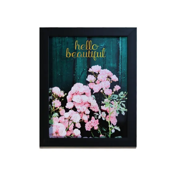 1 Set 5 Inch Photo Frame Patchwork Waterproof Thickened Decorative Foam Wall Hanging Photo Display Frame Household Supply - Black