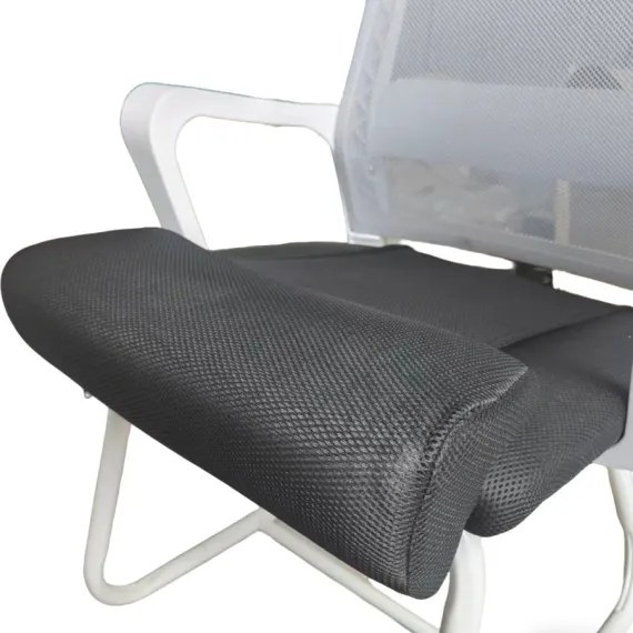 Car Office Seat Extended Leg Rest - Anti-Cross Legs Cushion Pad with Ergonomic Support - Pressure Relief Footrest for Driving Working - Black