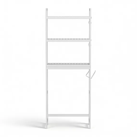 Artiss Over Toilet Storage Bathroom Rack Space Saving 3 Tier Organiser White