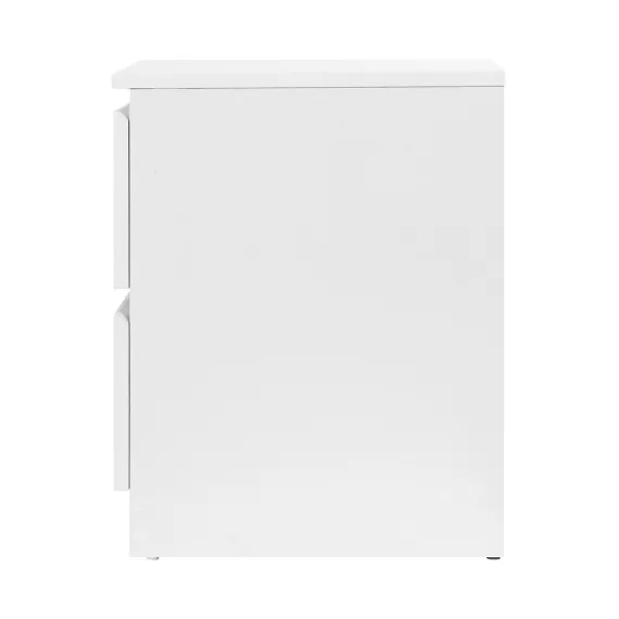 Artiss Bedside Table 2 Drawers - PEPE White