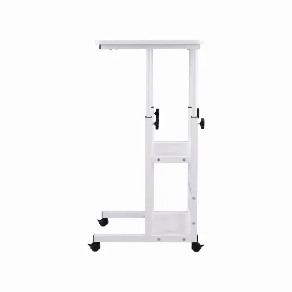 Artiss Laptop Desk Height Adjustable Mobile Workstation Computer Desks 60CM White