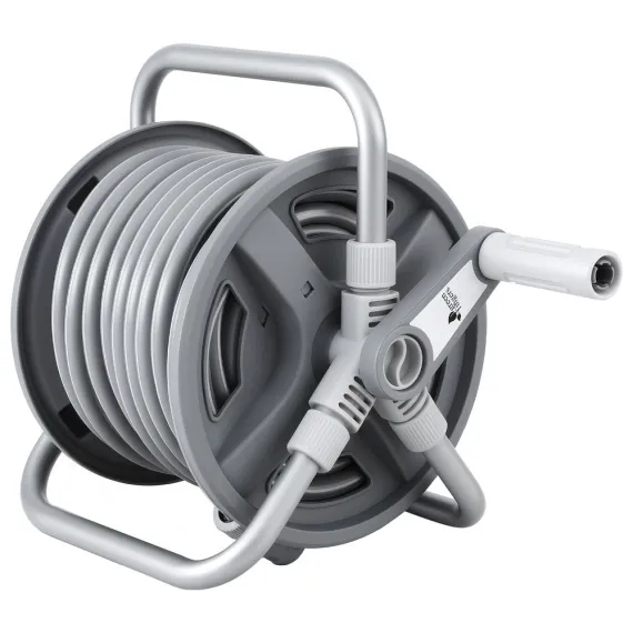 Green Fingers 20m Retractable Garden Hose Reel Heavy Duty 1/2" Hose Auto Rewind