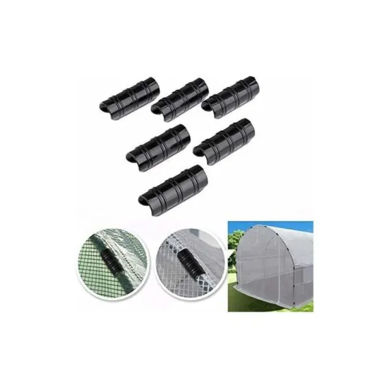 20 Pieces Greenhouse Clips, Hose Clamps for Fixing Covers to Garden Greenhouses, Films, Plants, 25mm