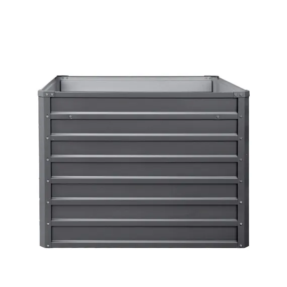 Green Fingers 2x Garden Bed 100x100x77cm Planter Box Raised Container Galvanised