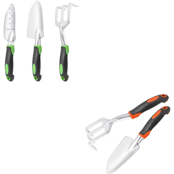 Garden Tools Set, 3 Pack Heavy Duty Gardening Tools Set Include Garden Shovel + Garden Tool Set, 2 Pack Heavy Duty Gardening Tools Set