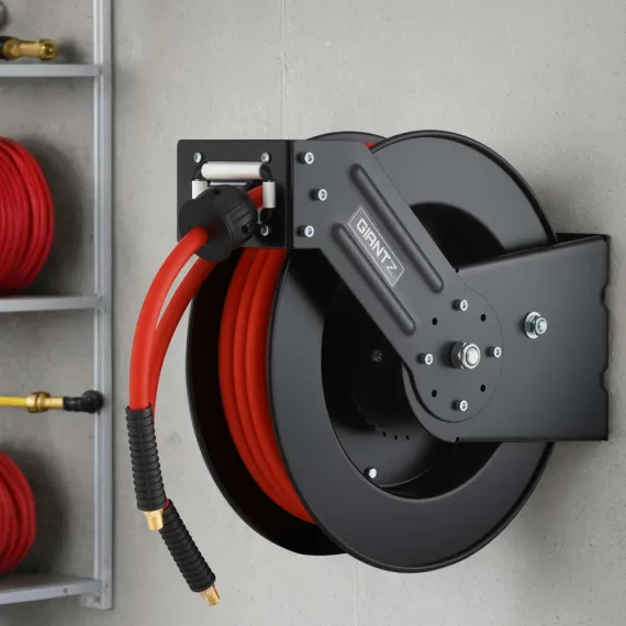 Giantz Air Hose Reel 3/8 IN x 15m Retractable Air Hose 300PSI