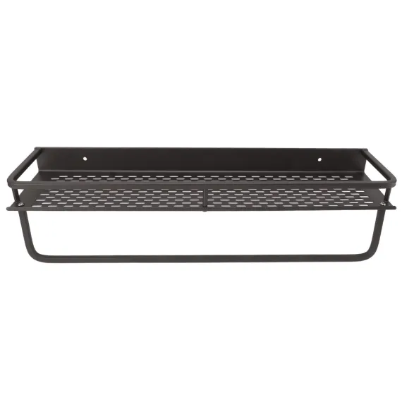 Shower Caddy Grey Shower Organizer Shelf Easy Install Aluminium Alloy Large Capacity Shower Accessory for Bathroom Home 50cm / 19.7in