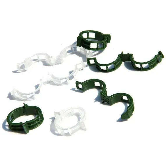 50-200X Tomato Greenhouse Ties Veggie Plant Support Clips Garden Trellis Stake