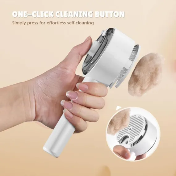 Cat Steam Brush, 4 In 1 Cat Steam Brush Self-Cleaning Cat Brush, Cat Brush With Water Tank Pet Grooming Brush For