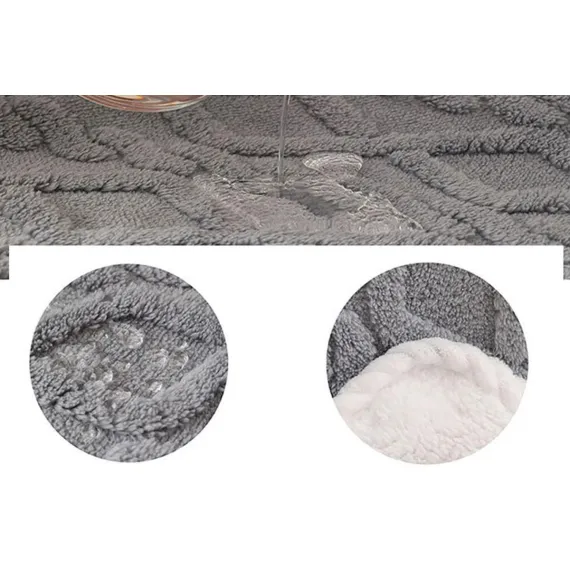 2pcs Pet Blanket for Couch Protection Water Resistance Cats Dogs Blanket for Furniture Protector-Grey S