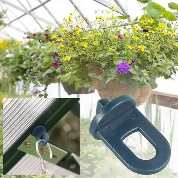 Greenhouse Clamps Set of 50 with Extra Strong Grip and Eyelets - The Best Trellis and Plant Holder for Your Greenhouse - Greenhouse Accessories