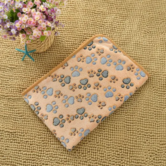 Waterproof Dog Blanket for Small Dogs,Puppy Pads for Dog Bed & Couch Pet Blanket for Small Cats  (Coffee-104*76cm)