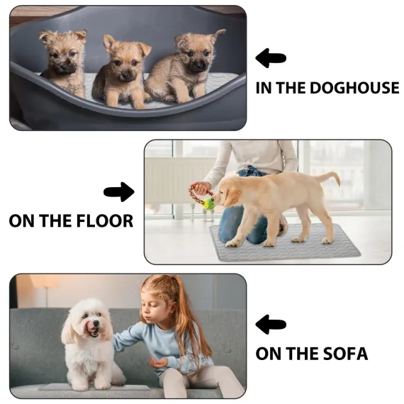 Dog Cooling Mat Large Cooling Pad Summer Pet Bed for Dogs Cats Kennel Pad Breathable Pet Self Cooling Blanket Dog Crate