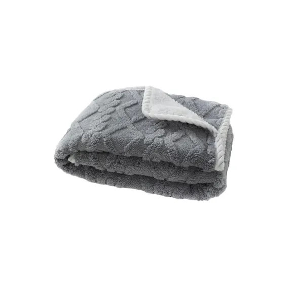 2pcs Pet Blanket for Couch Protection Water Resistance Cats Dogs Blanket for Furniture Protector-Grey S