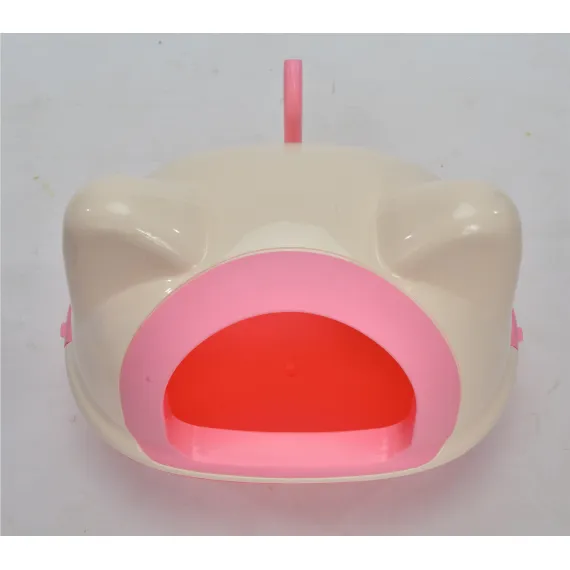 YES4PETS Large Hooded Cat Toilet Litter Box Tray House With Scoop Pink