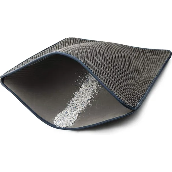 Cat Litter Mat, Kitty Litter Trapping Mat, Honeycomb Double Layer Mats, No Phthalate, Urine Waterproof, Easy Clean, Scatter Control, Catcher Litter Tray Box Rug Carpet