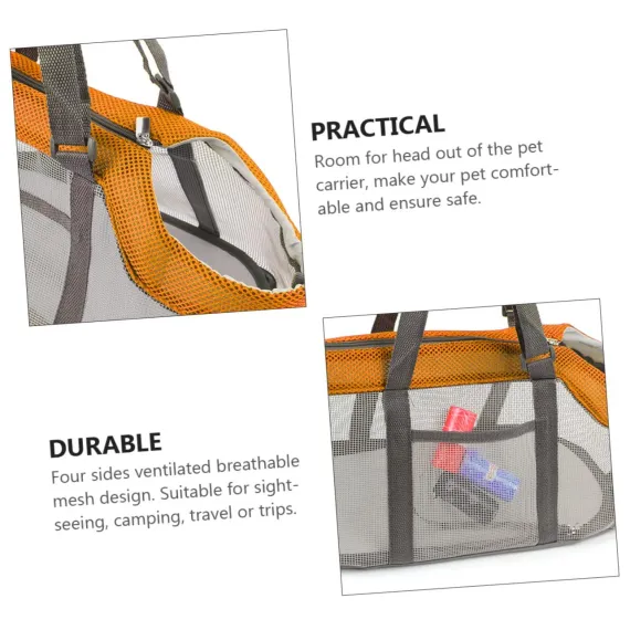 Pet Handbag Mesh Pet Carrier Dog Backpack Carrier Large Tote Bag Clear Pet Tote Bag Backpack Sling Portable Pet Tote Bunny Harness