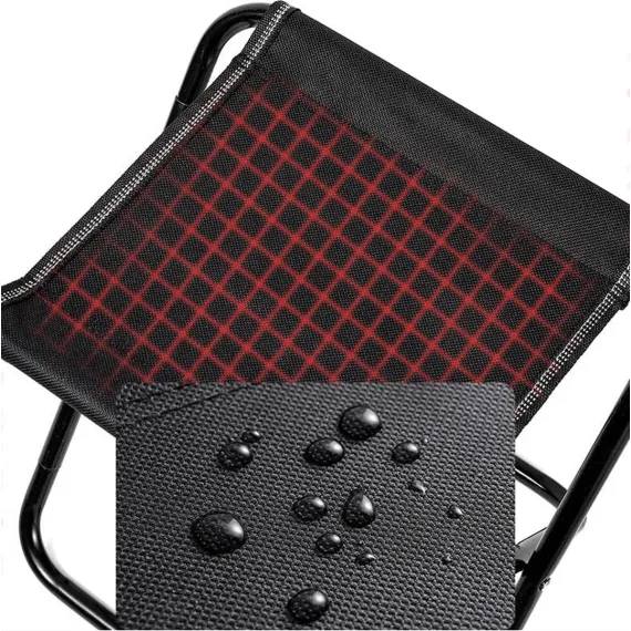 Camping Chair - Beach Chair - Fishing Chair - Folding Chair - Travel Stool - Mini Pocket Stool - Camping Chair - Garden Chair - Foldable Picnic Chair - Portable - Fits in Pocket - Up to 100kg - Foldable - Lightweight - Includes Carrying Bag - Black