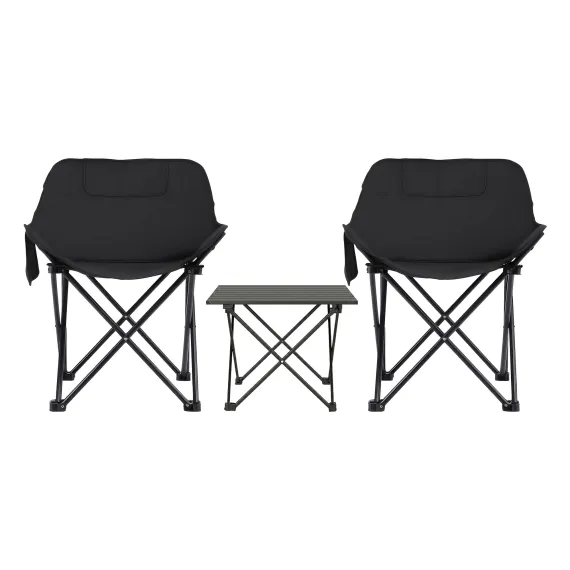 Weisshorn 3pc Camping Table Chair Set Outdoor Folding Aluminium Portable Picnic