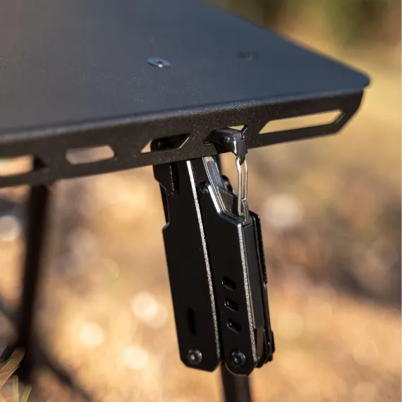 Small Folding Camping Table Portable - Adjustable Height Table with Collapsible Stool and Mesh Layer Foldable Table Lightweight