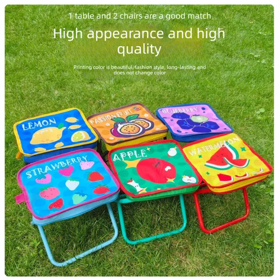 Portable folding camping chair,  versatile folding chair for outdoor fishing, waiting in line, and picnics - Green Apple Pa