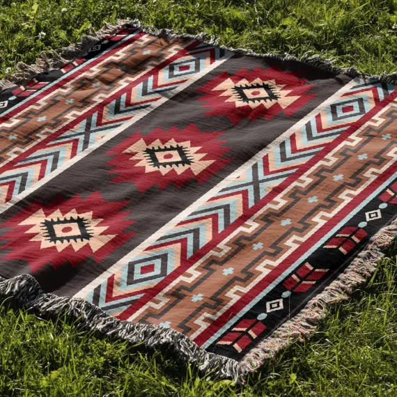 180*300cm Bohemian Picnic Blanket, Waterproof Camping Blanket, Outdoor Rug for Camping, Picnic, Beach