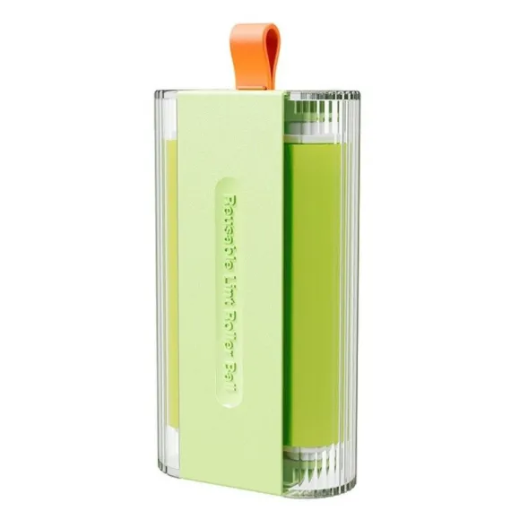 Double Roller Washable Lint Remover with Dust Cover, Portable Reusable Pet Hair and Dust Sticky Roller—Green