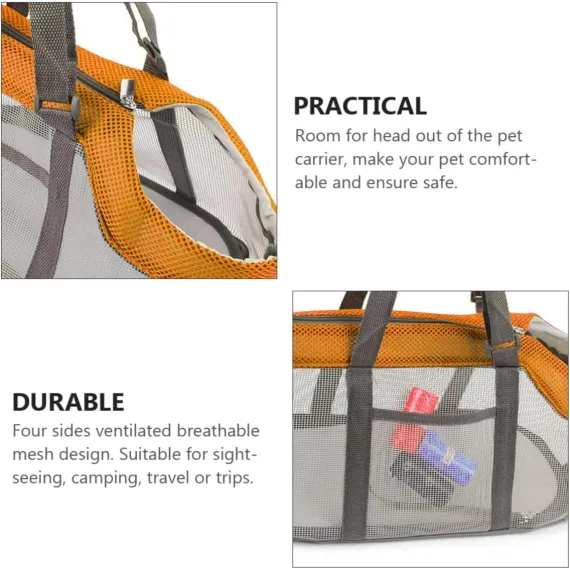 Pet Carrier Bag, Dog Purse,Cat Carrier Pet Handbag, Breathable Mesh Design for Small Dogs and Cats,Lightweight Panoramic Pet Bag