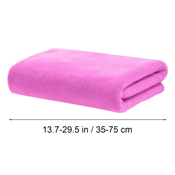 Microfiber Towel 29.5x13.8", 2 PACK Soft Lightweight Bath Towels Quick-Drying Towels Highly Absorbent Wash Cloths, Towels for Bathroom, Body, Gym, Shower, Hotel(White) A_#Hot Pink【2pcs】