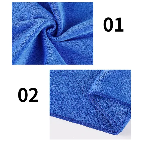 Microfiber Towel 29.5x13.8", 2 PACK Soft Lightweight Bath Towels Quick-Drying Towels Highly Absorbent Wash Cloths, Towels for Bathroom, Body, Gym, Shower, Hotel(White) A_#Blue【2pcs】