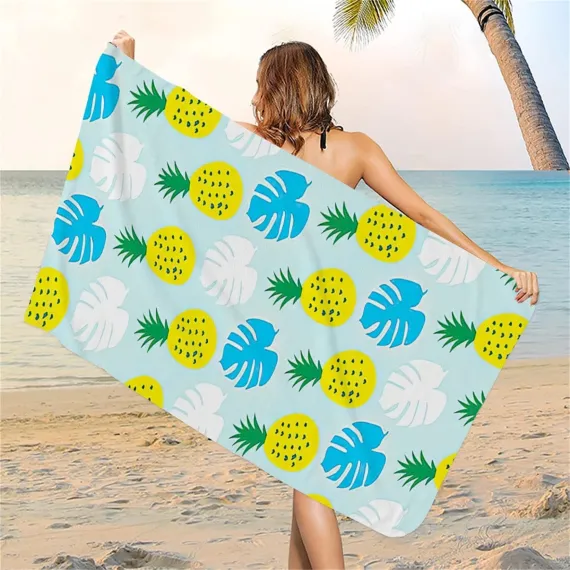 Beach Towel, Microfiber Beach Towels for Travel, Super Lightweight Colorful Bath Towel Quick Dry Towel for Swimmers Sand 60*120CM