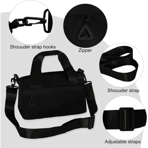 Mini Gym Bag Small Sport Bag Adjustable Duffle Bag Detachable Strap Gym Tote for Men Women Portable Shoulder Fitness Bag for Travel Sports