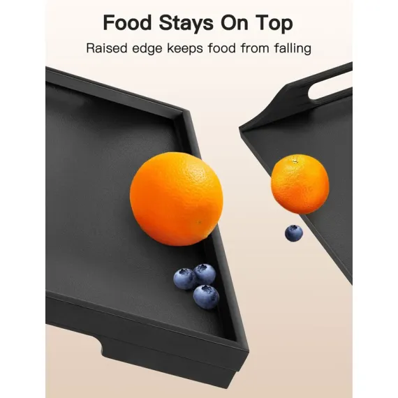 Folding table - Camping table - Portable folding table - Can be used as a dining table, TV table, laptop table, snack table, sofa table or work table - Black