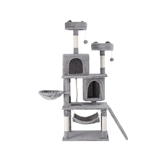 i.Pet Cat Tree Tower Scratching Post Scratcher 161cm Condo House Trees Grey